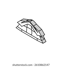 event tent vacation isometric icon vector. event tent vacation sign. isolated symbol illustration
