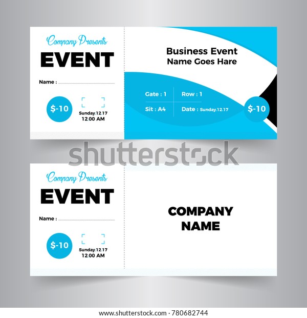 event ticket card modern design template stock vector how to create tickets for an event for free