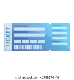 Event ticket icon. Cartoon of event ticket vector icon for web design isolated on white background