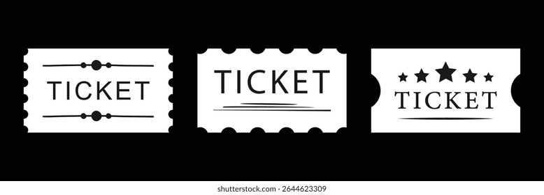 Event Ticket Icon Ideal for Concerts and Admission