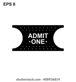 event ticket icon sign web flat lement for internet picture logo black