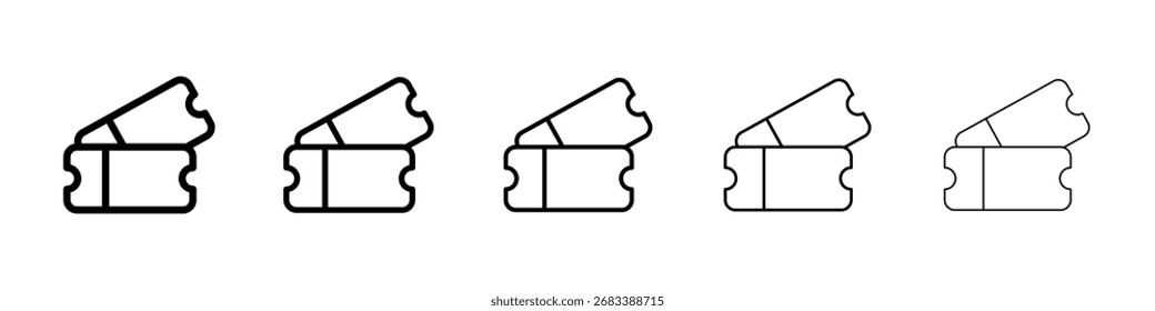 Icono de ticket de evento Arte vectorial Ilustración