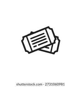 Event Ticket line art elegant clean graphic concept