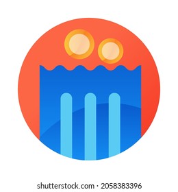 Event ticket vector icon. Ticket vector illustration
