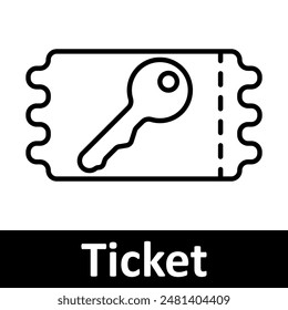 Iconos de línea de eventos y tickets establecidos. Entradas, gafas 3D, perfil, corazón, entrada en blanco, entrada, entrada VR, código de barras, deportes, música. Entretenimiento, planificación de eventos, concepto de admisión