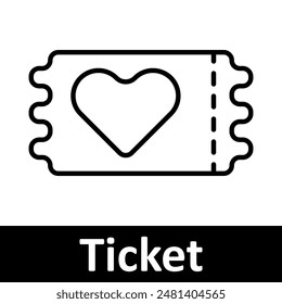 Event and ticketing line icons set. Tickets, 3D glasses, profile, heart, blank ticket, admission, VR ticket, barcode, sports, music. Entertainment, event planning, admission concept