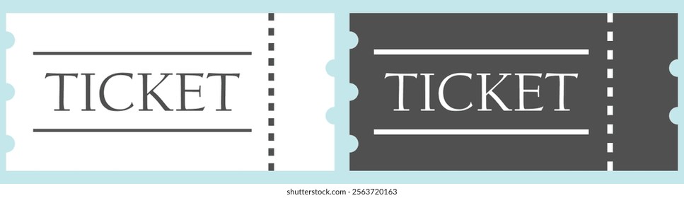 Event Tickets Vector Illustrations Designs