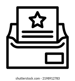 evento desencadenó un vector de icono de línea de correo electrónico. el evento desencadenó la señal de correo electrónico. símbolo de contorno aislado ilustración negra