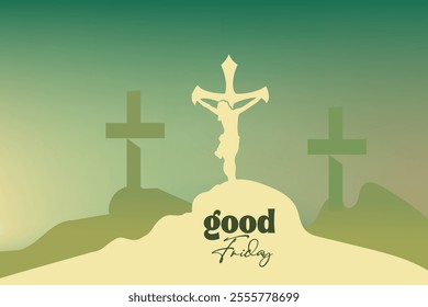 event use for jesus christ crucifixion scene for good friday