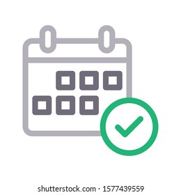 icono de línea de color del vector de evento 