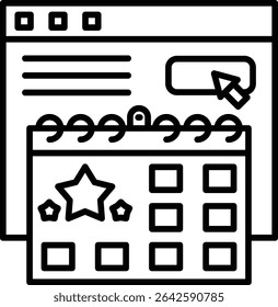 Event vector icon. Can be used for printing, mobile and web applications.