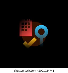 Event. Vector icon in gradient style