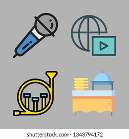 event vector icon set
