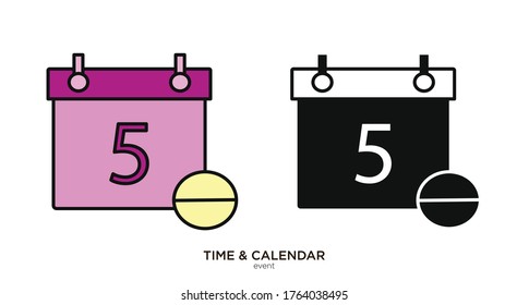 Event vector illustration lineal color and filled design