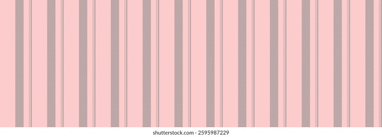 Event vector stripe texture, post pattern textile background. Rirthday card seamless vertical fabric lines in light and gray colors palette.