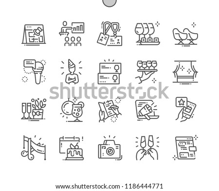 Event Well-crafted Pixel Perfect Vector Thin Line Icons 30 2x Grid for Web Graphics and Apps. Simple Minimal Pictogram