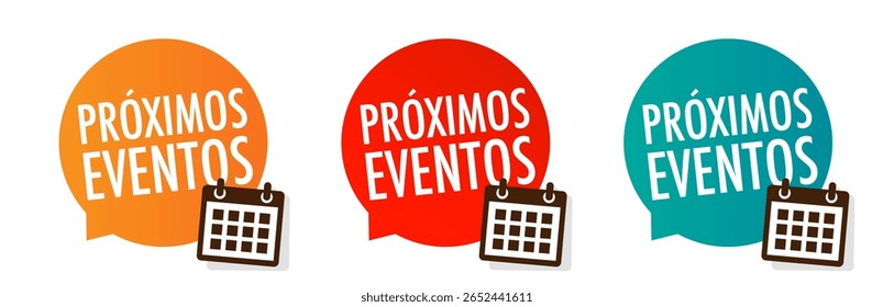 Próximos eventos, Próximos eventos em espanhol