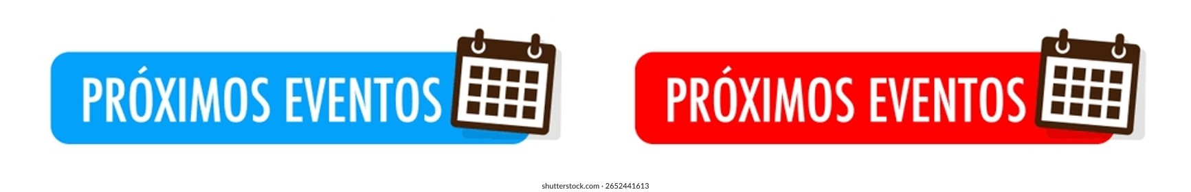 Próximos eventos, Próximos eventos em espanhol