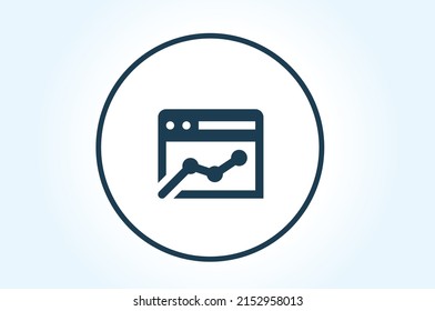 events analyze icon vector design