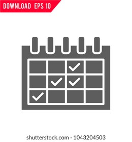 Events calendar vector icon
