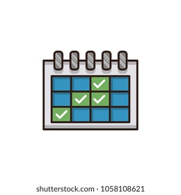 Events calendar vector icon