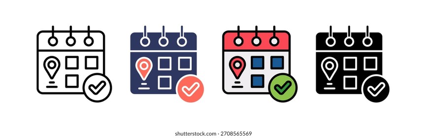 Icono de eventos Ilustración vectorial múltiple