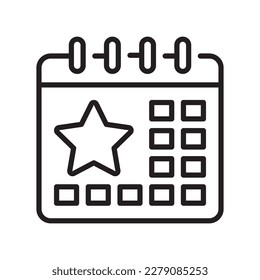 Events  vector outline  Icon Design illustration. SEO Development And Marketing Symbol on White background EPS 10 File