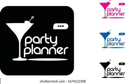 Events/party Planner Logo Multiple Colors