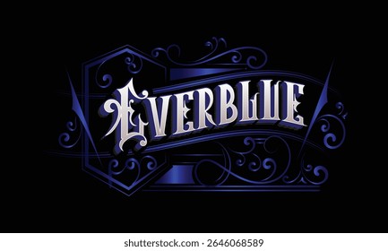 EVERBLUE lettering custom style design