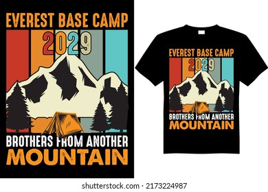 Everest base camp 2029 t shirt design 