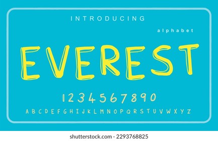 Everest font. Elegant alphabet letters font and number. Classic Copper Lettering Minimal Fashion Designs. Typography fonts regular uppercase and lowercase. vector illustration
