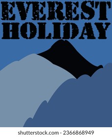 Everest holiday vector t-shirt design
