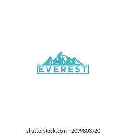 everest logo template vector, icon in white background
