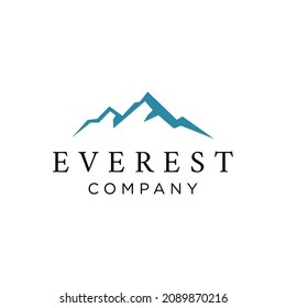 Everest Mountain logo design template