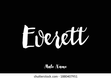 Nombre de Everett-Malé Cursivo negrita Caligrafía Textos