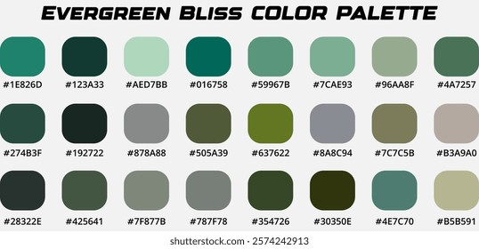 Evergreen Bliss Nature Inspired Color Palette