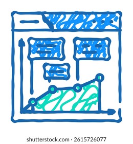 evergreen content seo doodle icon sketch vector. evergreen content seo sign. isolated symbol illustration