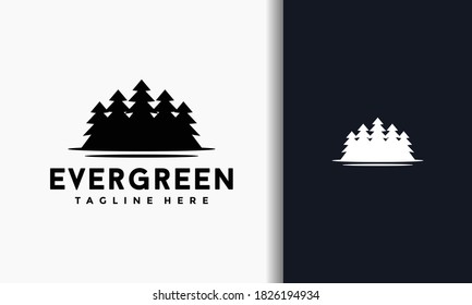 the evergreen forest simple logo