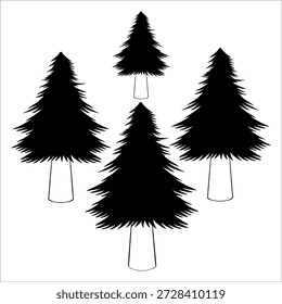 Vector de fondo de arte de línea perenne blanco y negro 4