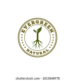 evergreen logo which means that we must be able to preserve and maintain the balance of nature