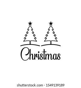 Evergreen / Pine tree Logo design inspiration - Vector
