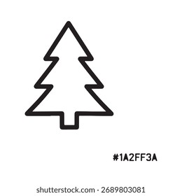 Contorno de árvore verde com fundo transparente