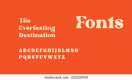 The Everlasting Destination - Font Style Vector