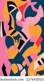 The Everlasting Nature of Love - "Dive into a colorful world with this illustration collection inspired by iconic paper-cutting art, challenging the creative possibilities of paper and scissors."