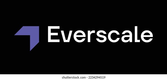 Plantilla de ilustraciones gráficas del vector del símbolo y el logotipo de la criptodivisa de escala inversa (Ever)