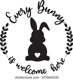 Free Free Every Bunny Welcome Svg 312 SVG PNG EPS DXF File