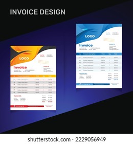 Every Business invoice, receipt, bills or Price sheet Design