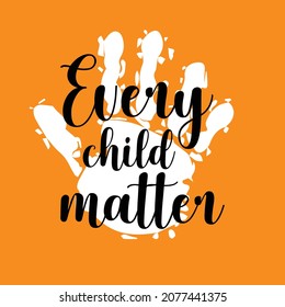 Every Child matter. poster or T-shirt design