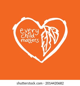 Every Child Matters Illustration Design. Vector Logo.