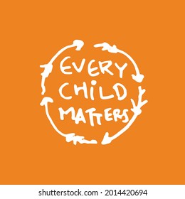 Every Child Matters Illustration Design. Vector Logo.